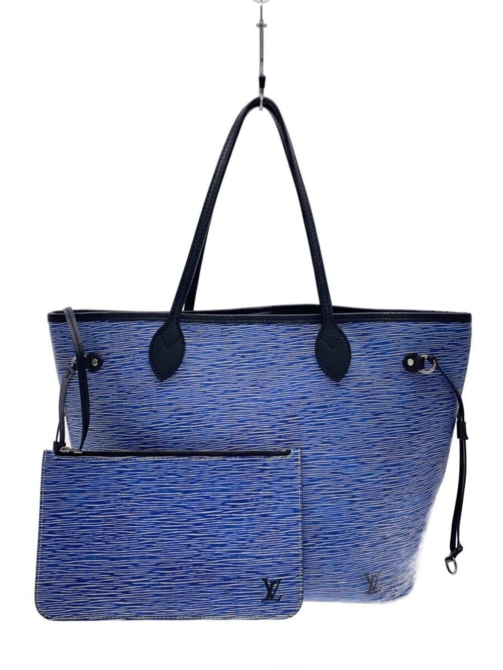 LOUIS VUITTON Neverfull Epi Leather BLUE